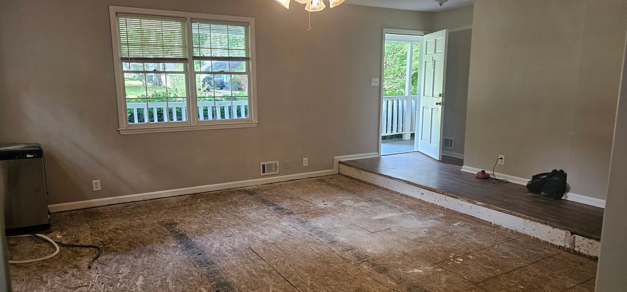 Complete Three Bedroom House Remodel — during