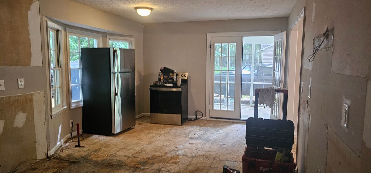 Complete Three Bedroom House Remodel — during